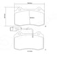 Brembo 07.B315.45-HP2 | HP2 Brake Pads