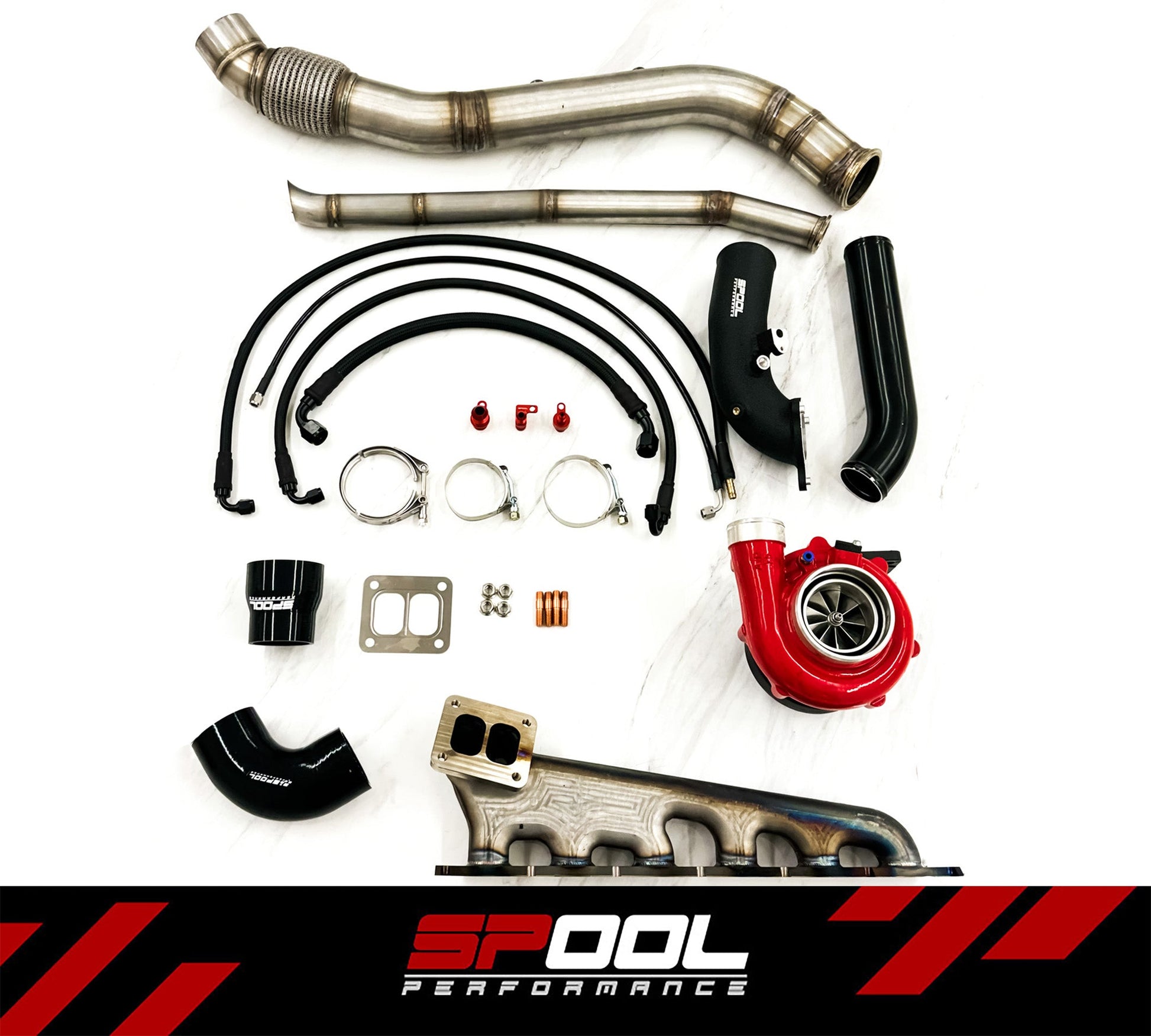 Spool Performance SP-B58G30-TMTK-IFX900-NCC-NCO Billet Manifold GEN 1 B58 540I Top Mount Turbocharger Kit | ML Performance Car Parts