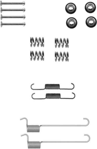 Mintex MBA848 Accessory Kit, parking brake shoes