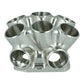 Turbozentrum 117621 6-Cyl. CNC stainless steel collector T4 Twinscroll with 2x external Wastegate ports