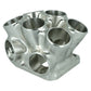 Turbozentrum 117621 6-Cyl. CNC stainless steel collector T4 Twinscroll with 2x external Wastegate ports