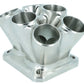 Turbozentrum 117620 6-Cyl. CNC stainless steel turbo manifold Collector T4 Twinscroll without external Wastegate port