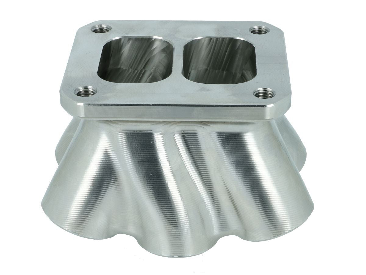 Turbozentrum 117620 6-Cyl. CNC stainless steel turbo manifold Collector T4 Twinscroll without external Wastegate port