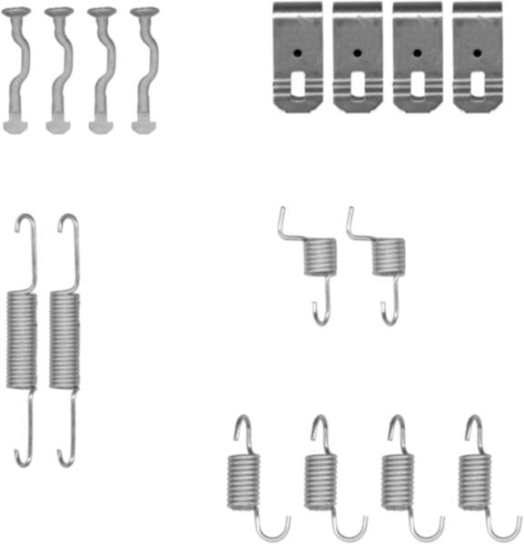 Mintex MBA876 Accessory Kit, parking brake shoes