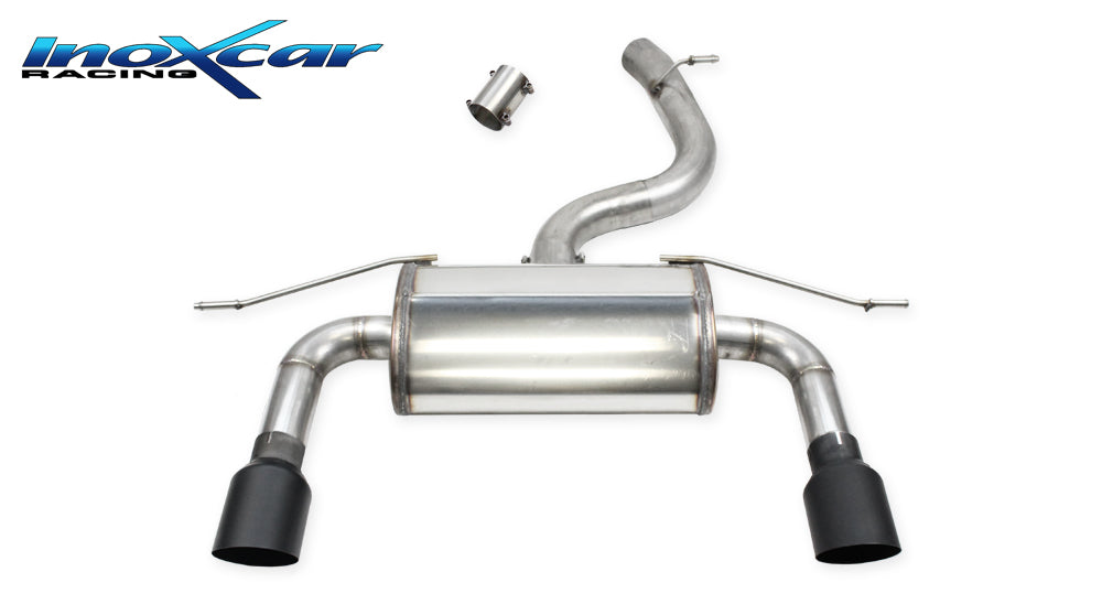 InoXcar AUTT.09.10CBLACK AUDI TT (Type 8S) 45TFSI 2.0 (245cv) Rear Silencer With End Pipe Diam. 100 Racing Black Ceramic R+L 1 | Duco Car Parts UK Car Parts