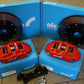 Alcon F97Y01-07F7F-RED 343mm Front Brake Kit: Evo 4-9 - RED Callipers Kit