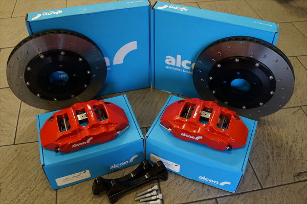Alcon F97Y01-07F7F-RED 343mm Front Brake Kit: Evo 4-9 - RED Callipers Kit