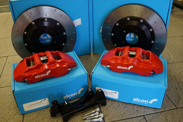 Alcon F97Y01-07F7F-RED 343mm Front Brake Kit: Evo 4-9 - RED Callipers Kit