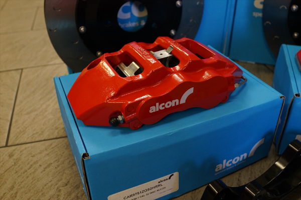 Alcon F97Y01-07F7F-RED 343mm Front Brake Kit: Evo 4-9 - RED Callipers Kit