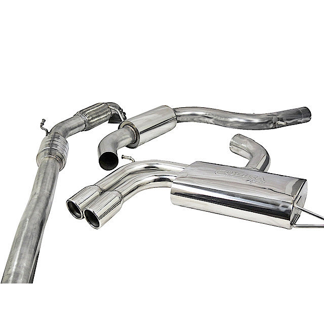 Cobra Exhaust Audi A3 (8P) 2.0 TFSI 2WD (3 Door) Turbo Back Performance Exhaust | Duco Car Parts UK Car Parts