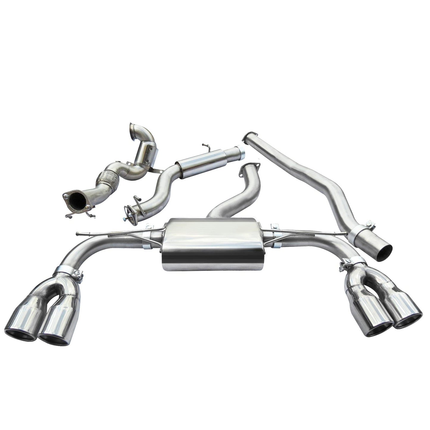 Cobra Exhaust Audi S3 (8V) Saloon (Non-Valved) (13-18) Turbo Back Performance Exhaust | Duco Car Parts UK Car Parts