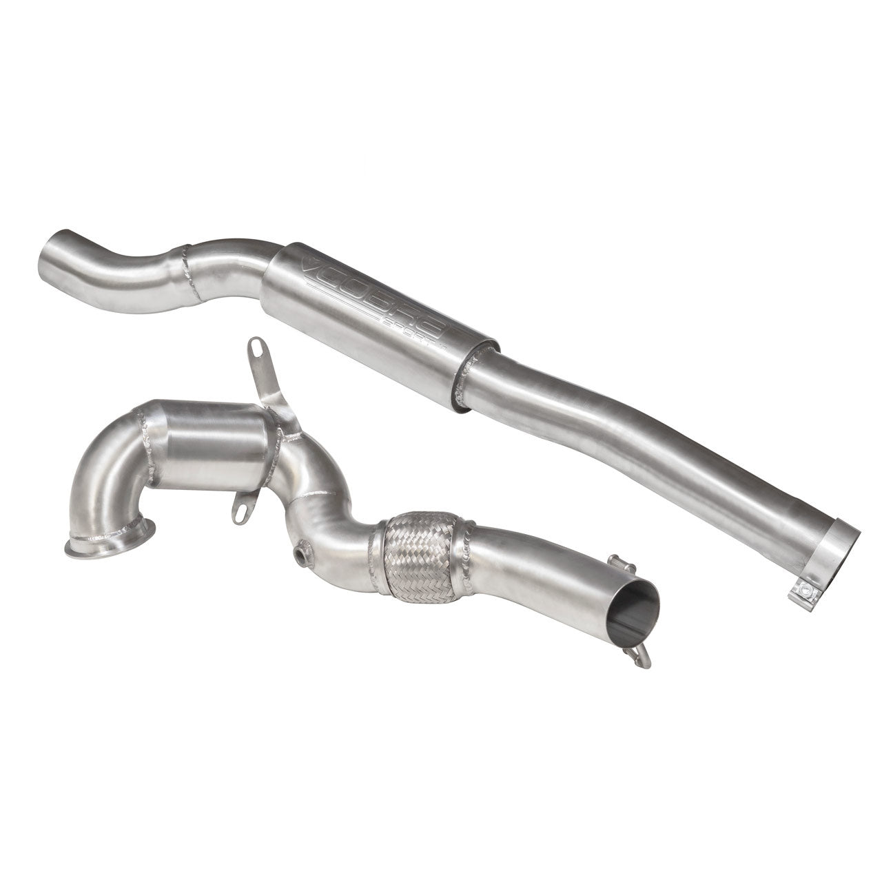 Cobra Exhaust Audi TTS (Mk3) 2.0 TFSI Front Downpipe Sports Cat / De-Cat Performance Exhaust | Duco Car Parts UK Car Parts