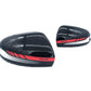 Basic Carbon Mercedes-Benz W205 W213 X247 AMG Style Dry Carbon Fibre Mirror Covers - RHD (Inc. C250, E300, GLC300 & GT63 AMG)