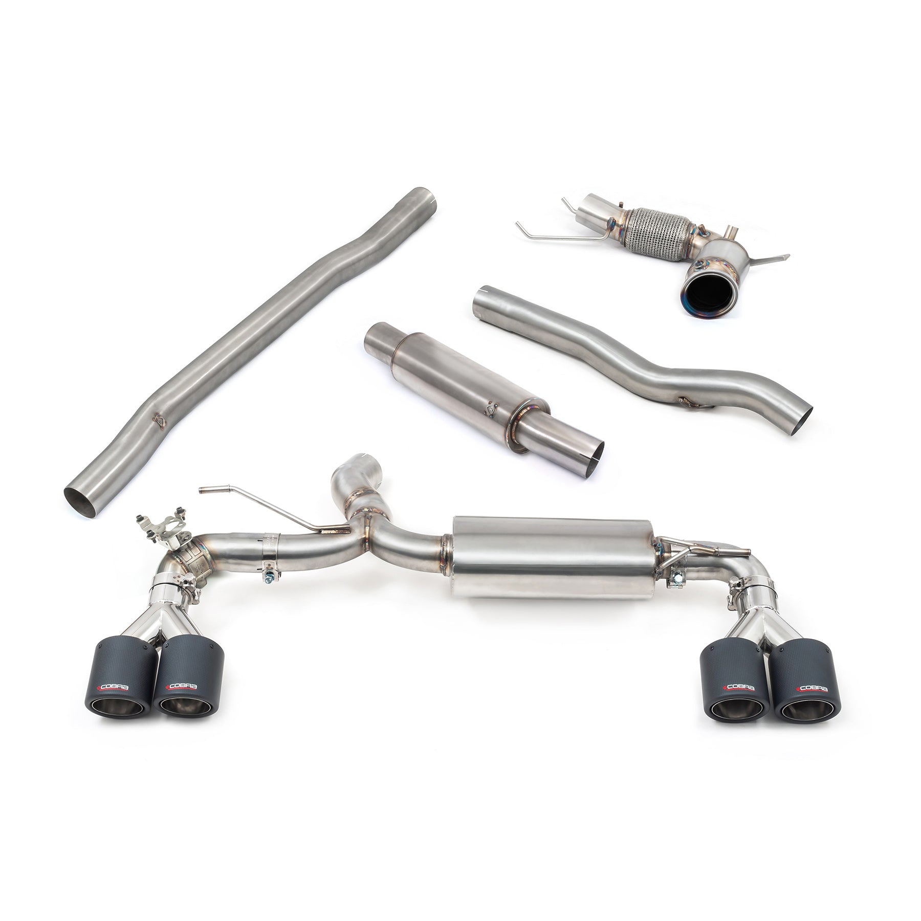 Cobra Exhaust BMW M135i (F40) Quad Exit M3 Style Turbo Back Performance Exhaust | Duco Car Parts UK Car Parts