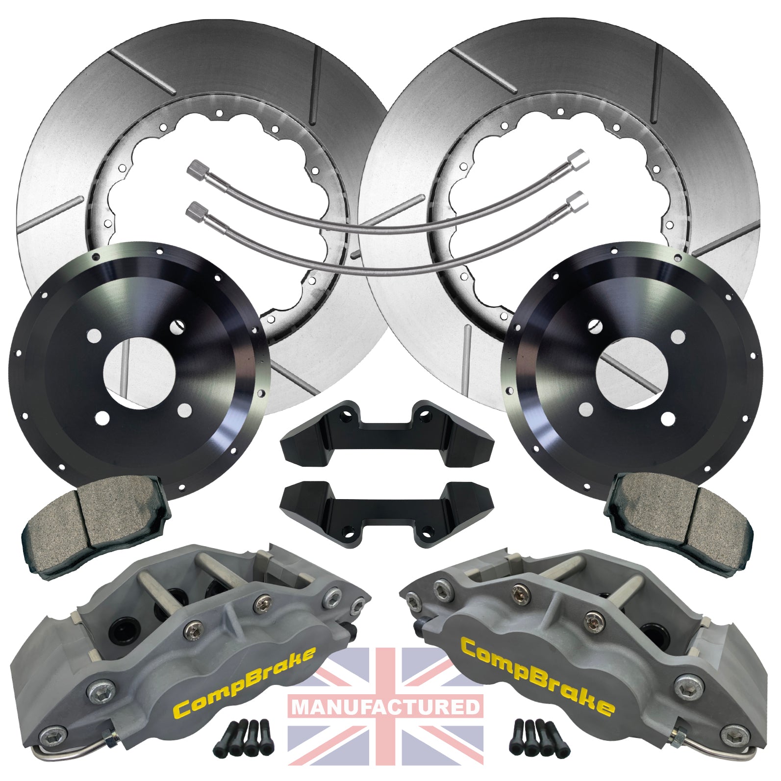 Honda S2000 Front 17" Brake Kit 4 Pot Caliper - Pro Race 5 | ML Performance Car Parts