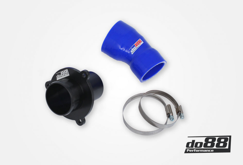 DO88 CP-110B-OEM VAG 1.8/2.0 TSI (MQB) Turbo Muffler Delete, OEM Pressure pipes, Blue hose