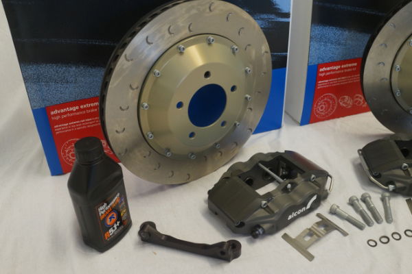 Alcon BKR3659A54 343mm Race: Rear Brake Kit: Evo IV - IX