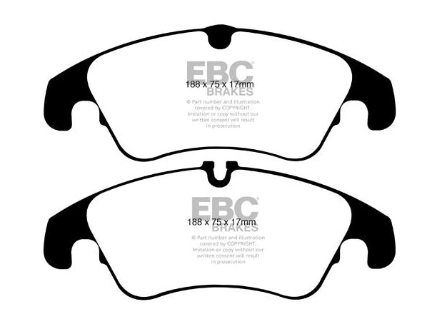 EBC Audi B8 Greenstuff 2000 Series Front Sport Brake Pads & Premium OE Replacement Plain Discs Kit - ATE Caliper (A4 & A5) | Duco Car Parts UK