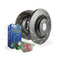 EBC Audi B8 Greenstuff 2000 Series Front Sport Brake Pads & USR Slotted Discs Kit - ATE Caliper (A4 & A5) | Duco Car Parts UK