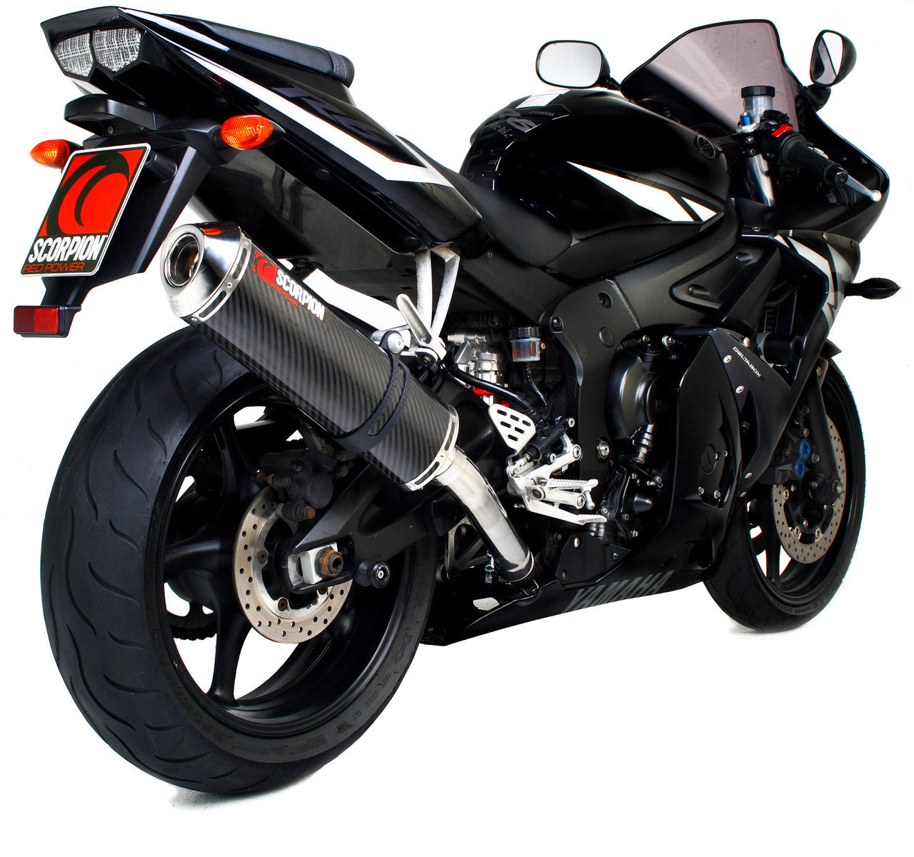 Scorpion EYA68CEO Factory Oval Slip-on - Carbon Fibre Sleeve - YZF 600 R6 - 2003 - 2005