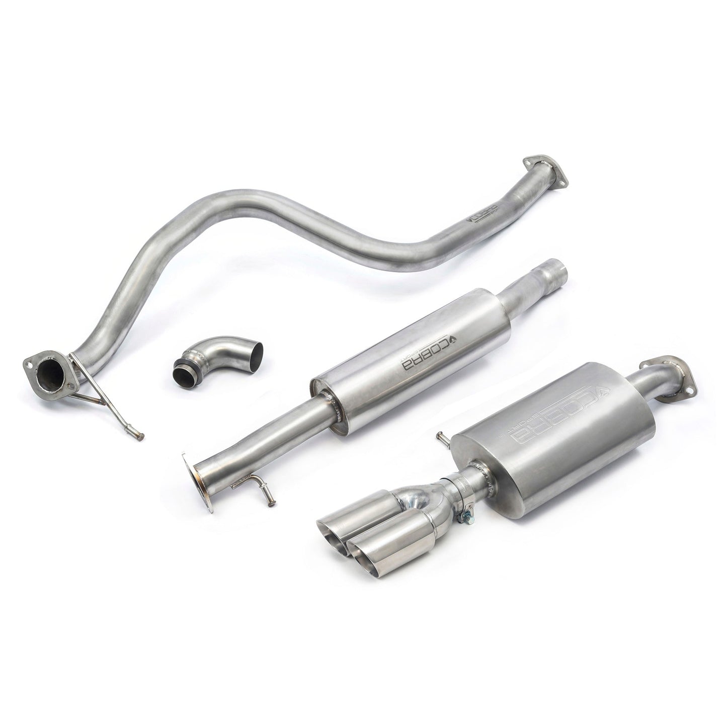 Cobra Exhaust Ford Fiesta (Mk8) 1L EcoBoost ST-Line (ST Style) Twin Tip Cat Back Performance Exhaust | Duco Car Parts UK Car Parts