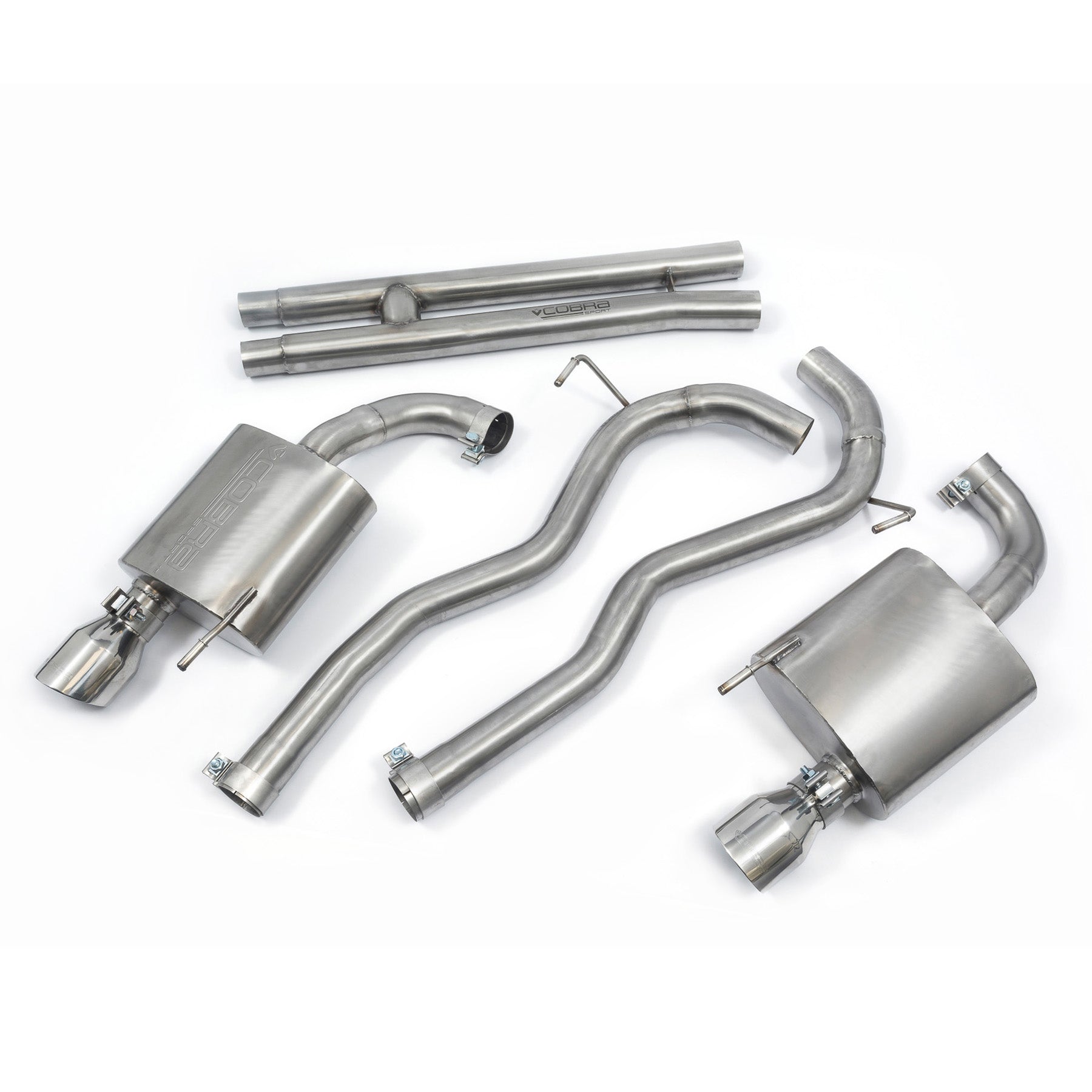 Cobra Exhaust Ford Mustang 5.0 V8 GT Fastback (2015-18) 2.5" Cat Back Performance Exhaust | Duco Car Parts UK Car Parts