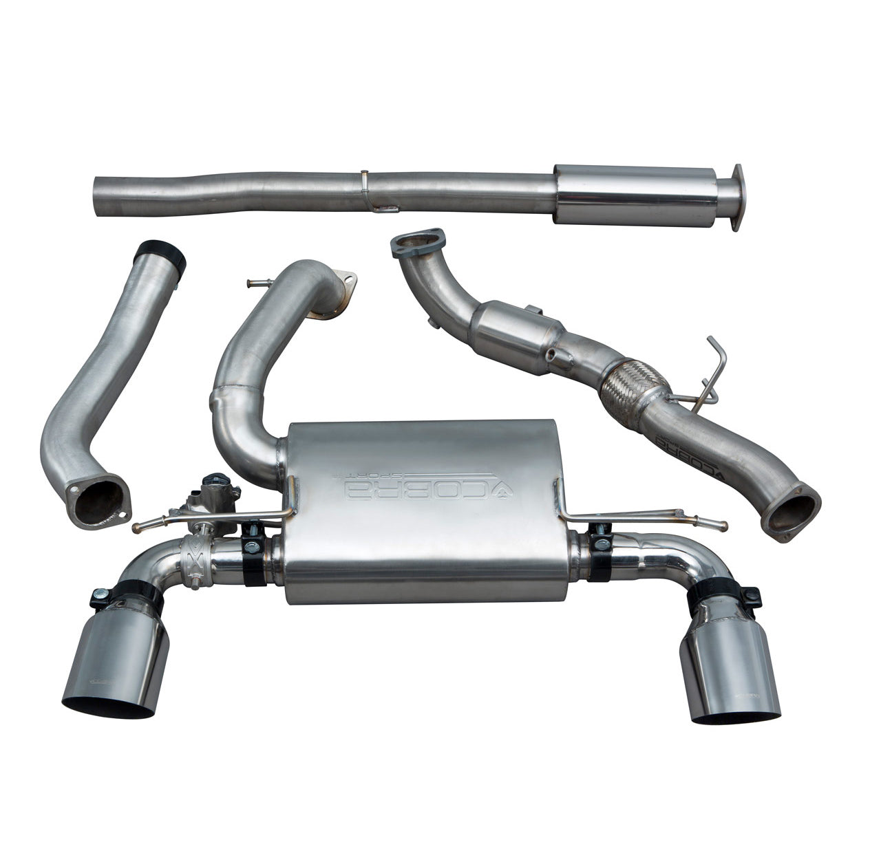 Cobra Exhaust Ford Focus RS (MK3) Turbo Back Performance Exhaust | Duco Car Parts UK Car Parts