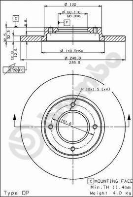 FEBI BILSTEIN FE107236 Disc Brake Caliper Repair Kit