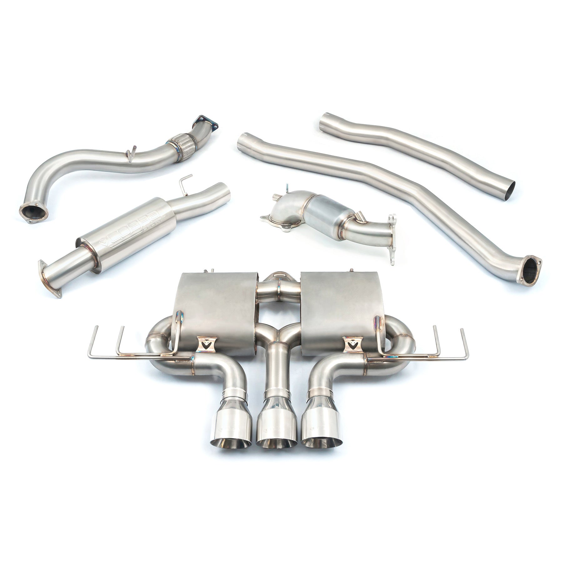 Cobra Exhaust Honda Civic Type R (FK8) RHD (Pre-GPF) Turbo Back Performance Exhaust | Duco Car Parts UK Car Parts