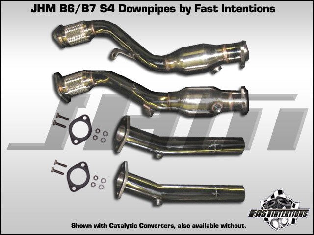 JHM Audi 4.2L V8 Exhaust Downpipes w HFC (B6 S4 & B7 S4)