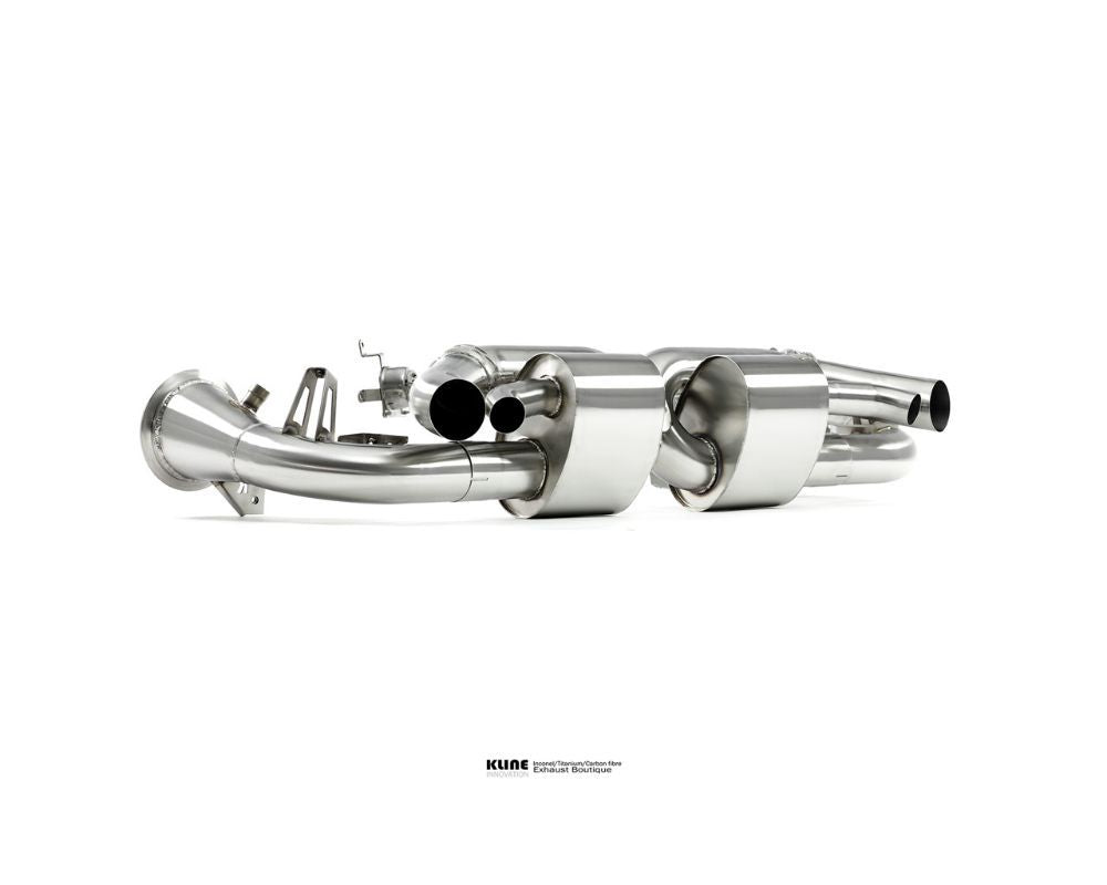 Kline Innovation KL-POR-992TT-DECAT-CS-OE-SS Stainless Steel Race Pipe Set Porsche 992 Turbo