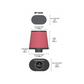 K&N RF-1040 Universal Clamp-On Air Filter - ML Performance