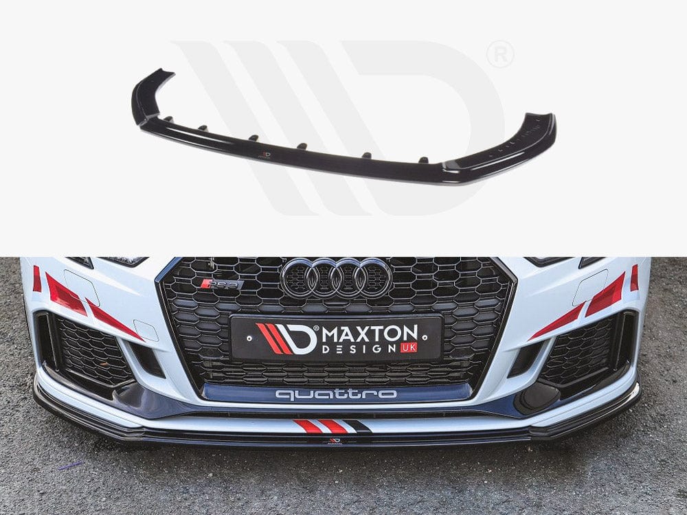 Maxton Design Audi 8V.5 RS3 Sportback Front Splitter V.2 - Duco Car Parts UK