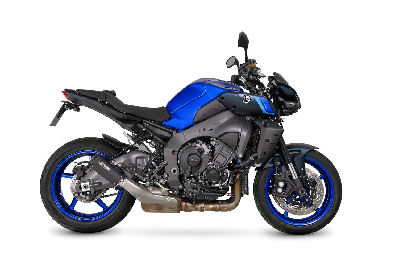 Scorpion PYA126BCER Red Power Slip-on Black Ceramic Coated Sleeve - MT-10 - 2022