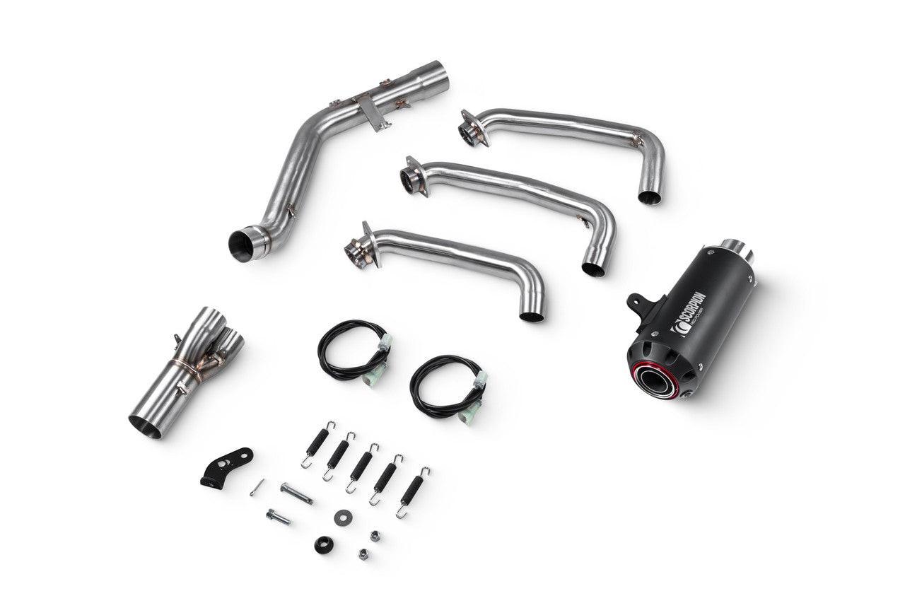 Scorpion PYA130SYSBCER Red Power Full System Black Ceramic Coated Sleeve - MT-09 - 2024