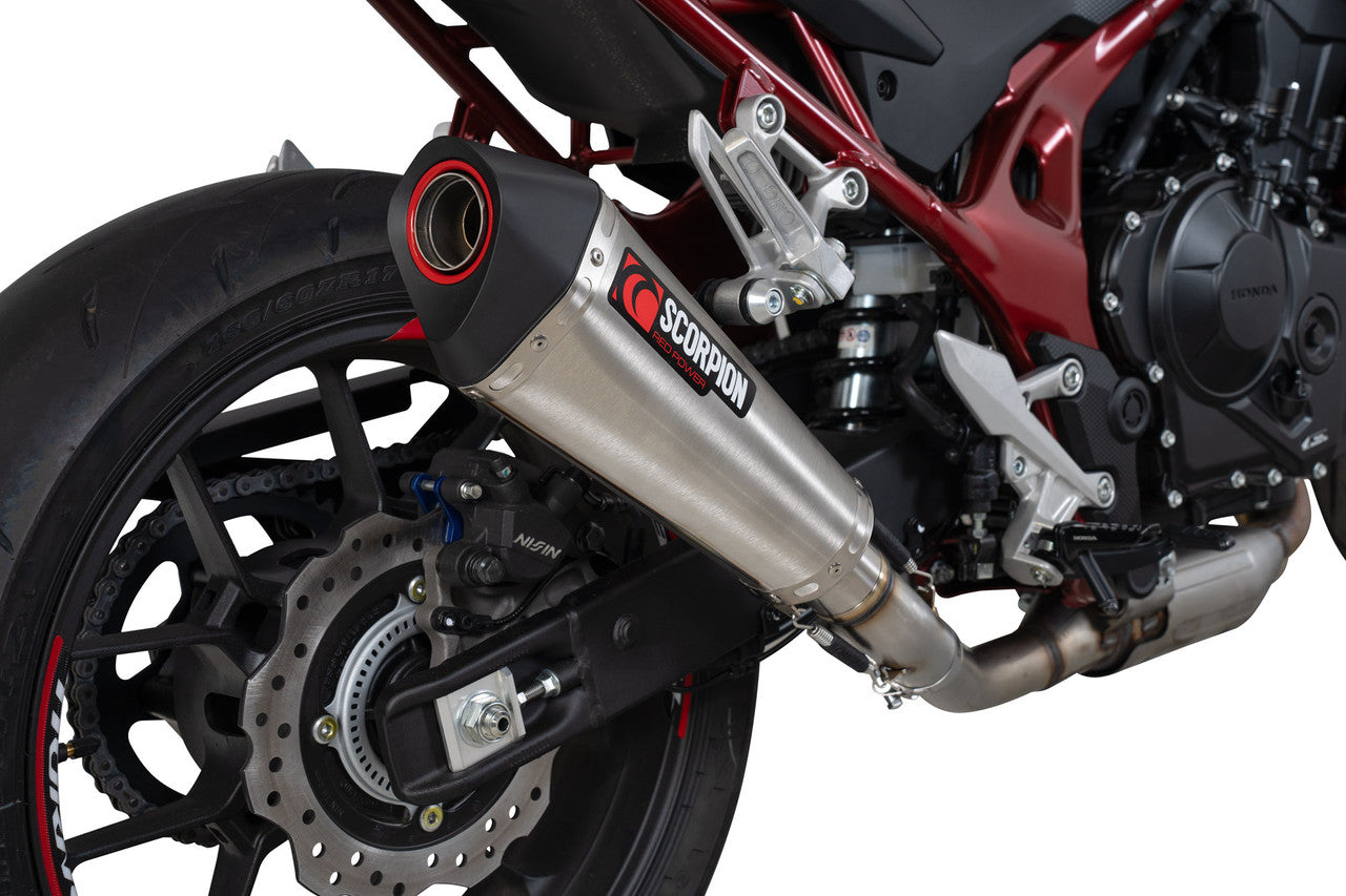 Scorpion RHA200SEO Serket Taper Slip-on Brushed Stainless Steel Sleeve CB750 Hornet - 2023