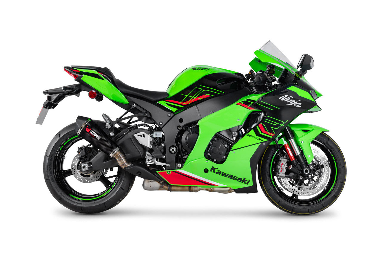 Scorpion RKA148CEO Serket Taper Slip-on Carbon Fibre Sleeve - Ninja ZX-10R - 2021
