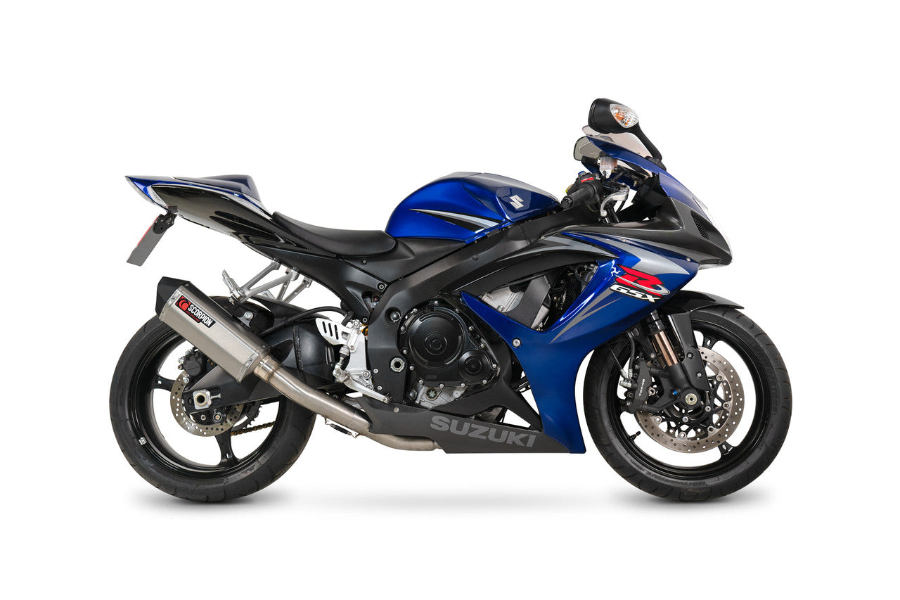 Scorpion RSI128SEO Serket Parallel Slip-on Stainless Steel Sleeve - GSX-R600 / GSX-R750 - 2006