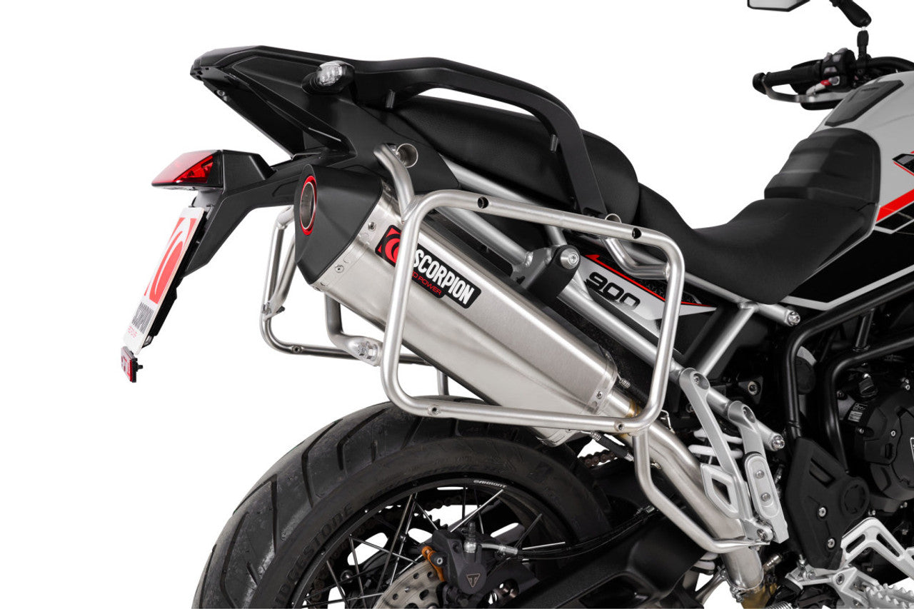 Scorpion RTR95SEO Serket Parallel Slip-on - Brushed Stainless Sleeve - Triumph Tiger 900 (all Variants) 2024-2025