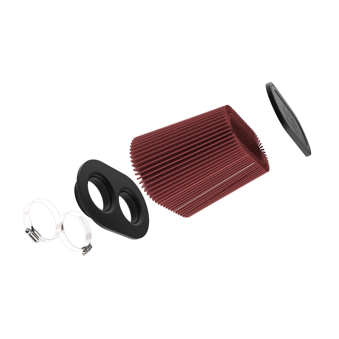 K&N RU-6104 High-Flow Original Universal Air Filter - 3"DUAL FLG, 9"X 6"B, 7-3/8" X 3-5/8"T, 7-3/8"H