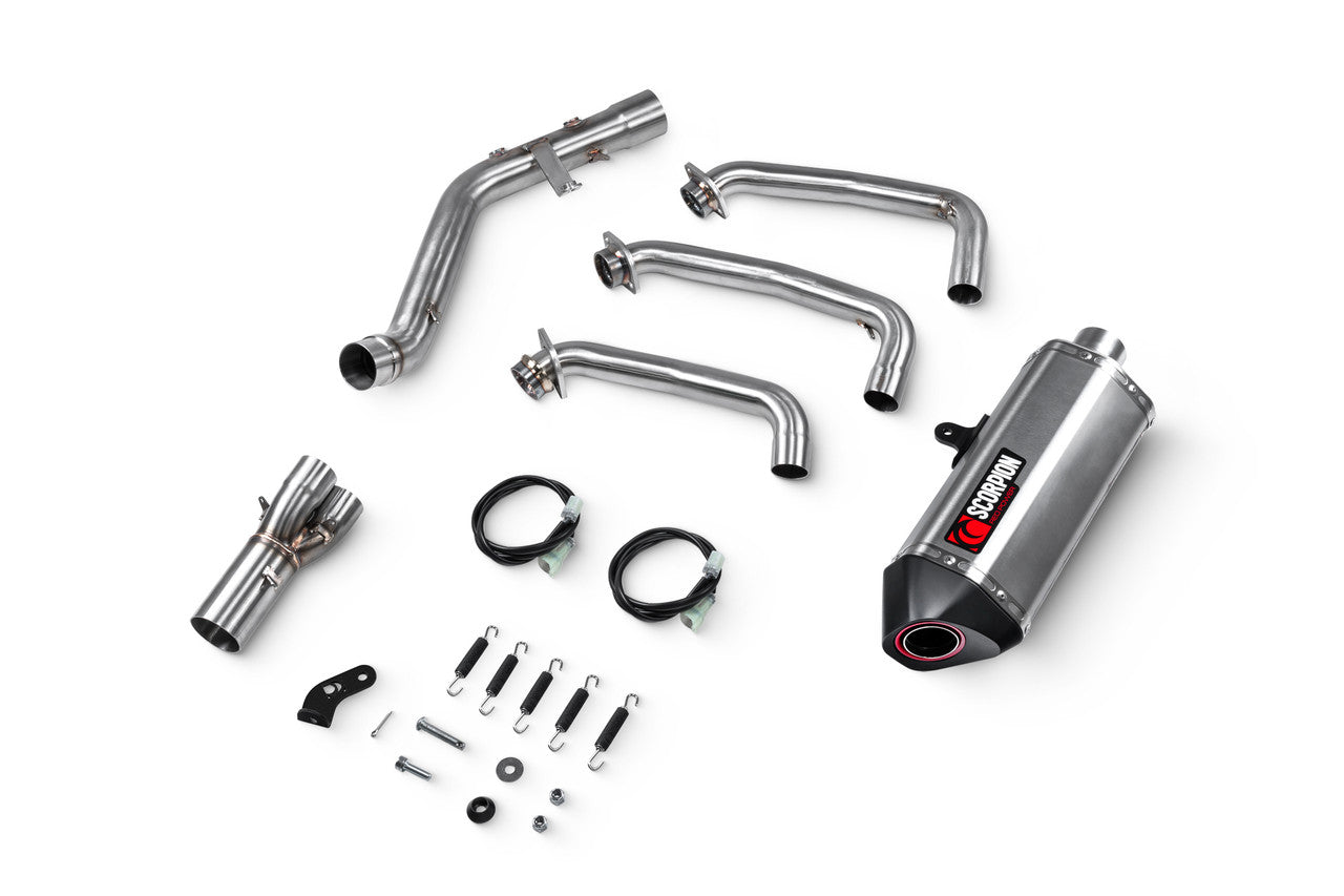 Scorpion RYA130SYSSEO Serket Full System Brushed Stainless Steel Sleeve - MT-09 - 2024