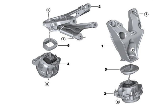 VTT-G-SERIES-INSERT BMW G-Series Billet Motor Mount Inserts