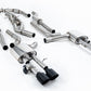 Milltek SSXAU1061 Audi Resonated Cat-Back System (Twin 80mm) With GT-115 Cerakote Black Trims (Inc. S8)