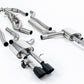 Milltek SSXAU1066 Audi Non-Resonated Cat-Back System (Twin 80mm) With GT-115 Cerakote Black Trims (Inc. S8)