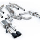 Milltek SSXAU949 Audi Non-Resonated (Louder) OPF/GPF Back System (Twin 80mm) With GT-115 Cerakote Black Trims (Inc. S8)