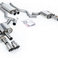 Milltek SSXFD436 Ford Dual Quad Outlet With Active Valves Resonated With GT-100 Brushed Titanium Trims  (Inc. Mustang)