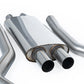 Milltek SSXFD436 Ford Dual Quad Outlet With Active Valves Resonated With Gt-100 Brushed Titanium Trims  (Inc. Mustang)