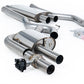 Milltek SSXFD436 Ford Dual Quad Outlet With Active Valves Resonated With Gt-100 Brushed Titanium Trims  (Inc. Mustang)