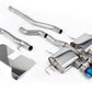Milltek SSXHO286 Honda / Acura Non Resonated (Loudest) Valved Catback With Oe Style 2 X 4" And 1 X 4.5" Burnt/Blue Titanium Trims (Inc. Civic)