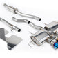 Milltek SSXHO288 Honda / Acura Part Resonated (Road+) Valved Catback With Oe Style 2 X 4" And 1 X 4.5" Burnt/Blue Titanium Trims (Inc. Civic)